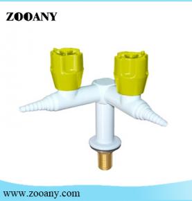 Laboratory 90° double outlet gas valve (ZAV1404) 