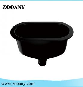 Big flat cup shaped sink for fume hood