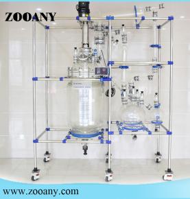 100L explosion-proof three-layer glass reactor