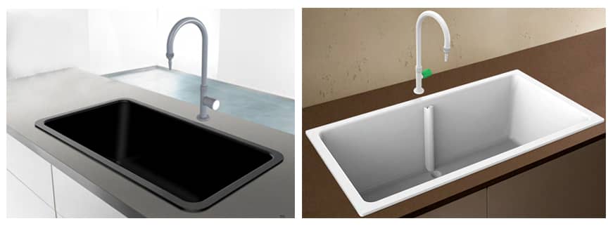black/white pp sink black/white pp sink