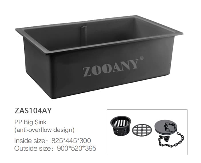 Length 900mm laboratory PP big sink Length 900mm laboratory PP big sink