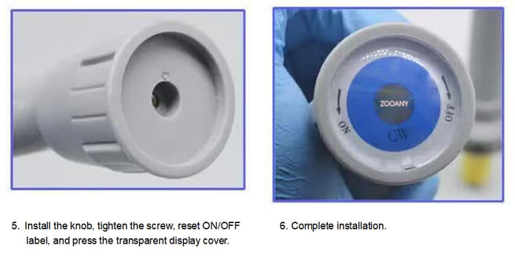 Third step-replace the valve core of the laboratory faucet
